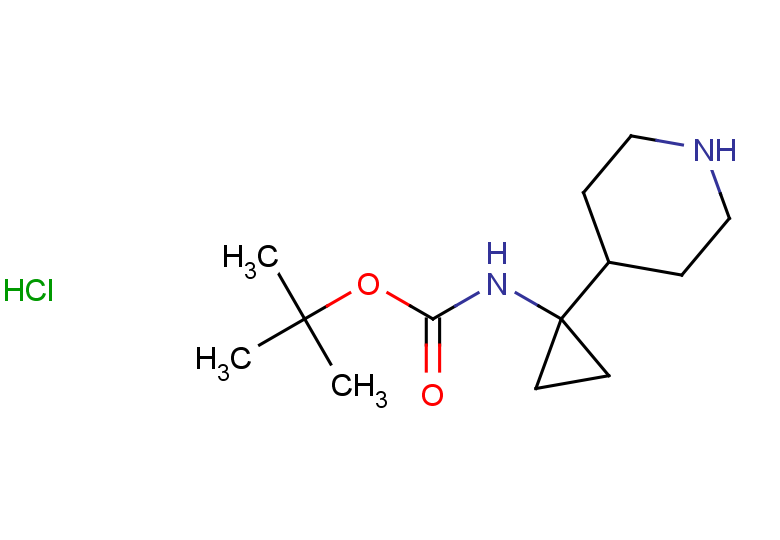 tert-butyl N-[1-(piperidin-4-yl)cyclopropyl]carbamate hydrochloride