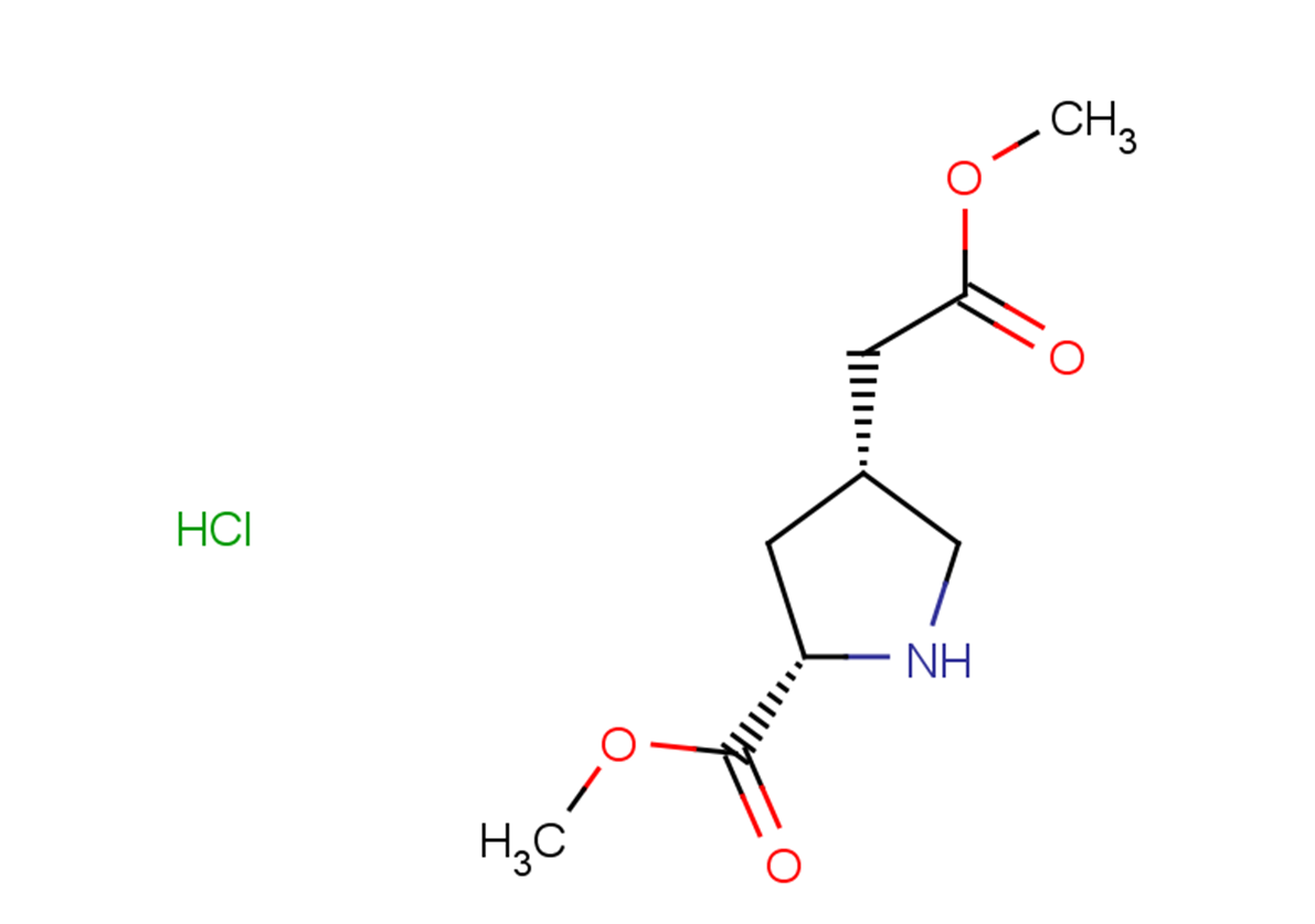 methyl (2S,4R)-4-(2-methoxy-2-oxoethyl)pyrrolidine-2-carboxylate hydrochloride
