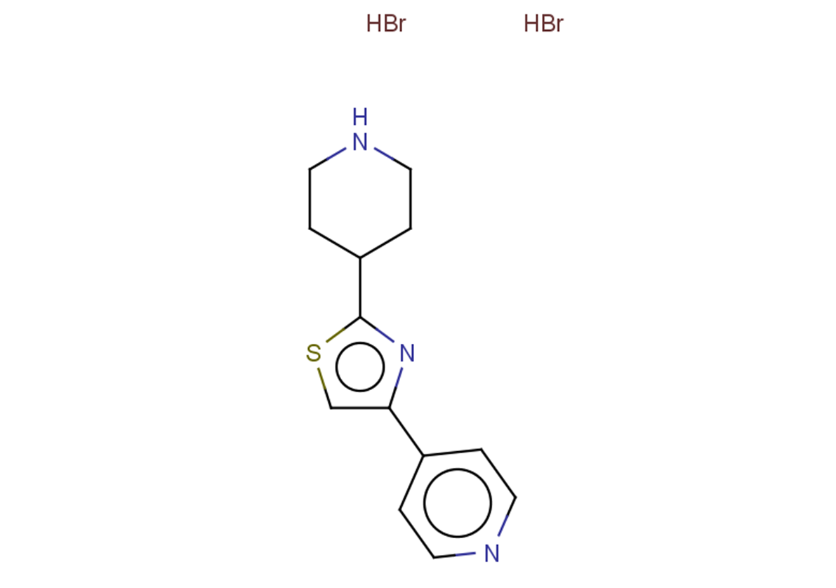 4-[2-(piperidin-4-yl)-1,3-thiazol-4-yl]pyridine dihydrobromide