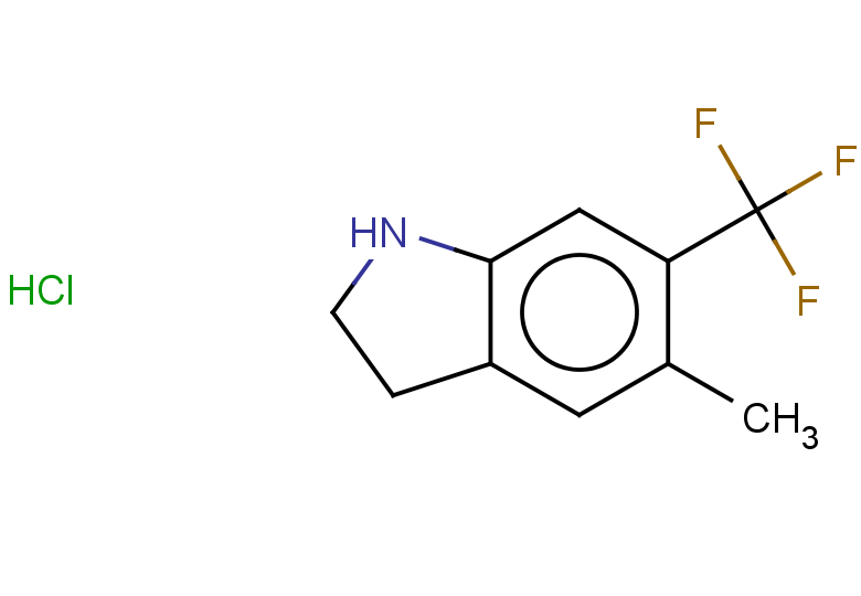 5-methyl-6-(trifluoromethyl)-2,3-dihydro-1H-indole hydrochloride