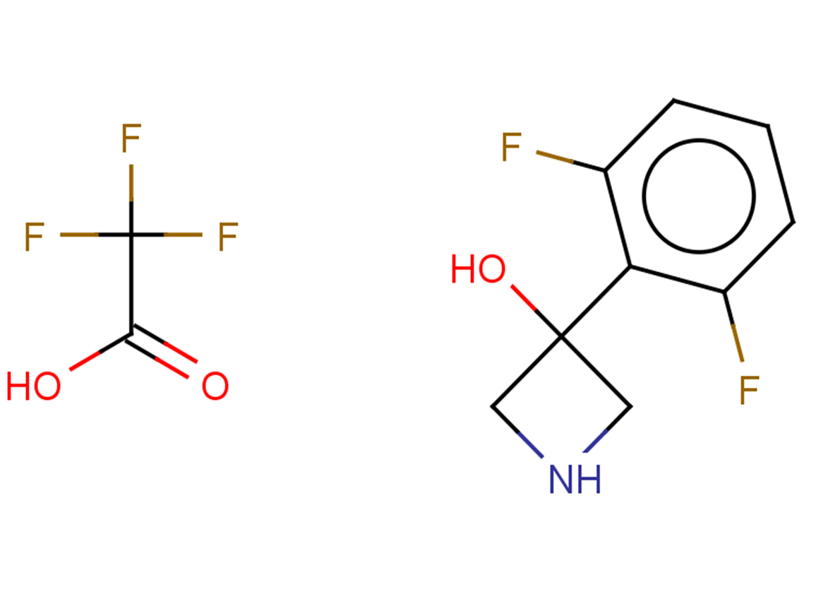 3-(2,6-difluorophenyl)azetidin-3-ol, trifluoroacetic acid