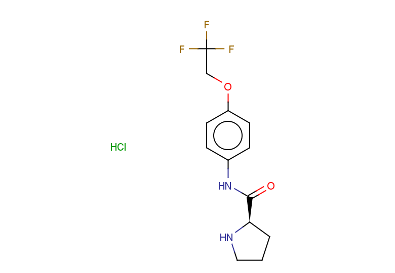 (2R)-N-[4-(2,2,2-trifluoroethoxy)phenyl]pyrrolidine-2-carboxamide hydrochloride