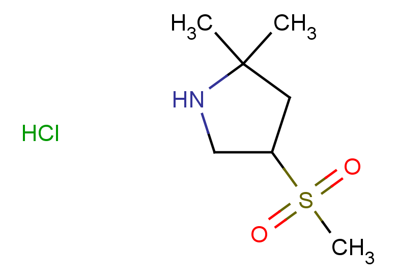 4-methanesulfonyl-2,2-dimethylpyrrolidine hydrochloride