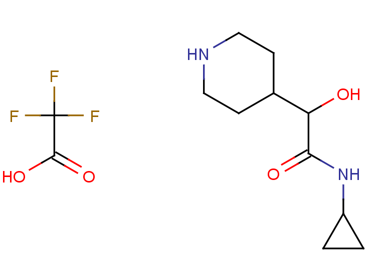 N-cyclopropyl-2-hydroxy-2-(piperidin-4-yl)acetamide, trifluoroacetic acid