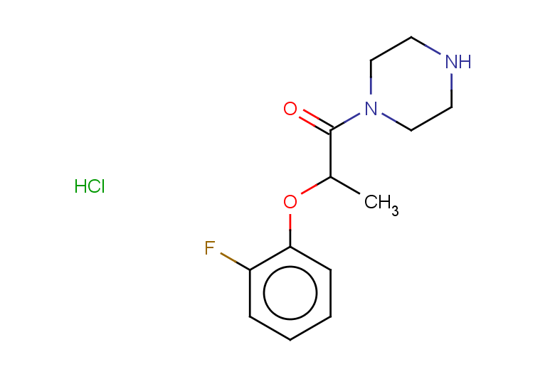 2-(2-fluorophenoxy)-1-(piperazin-1-yl)propan-1-one hydrochloride