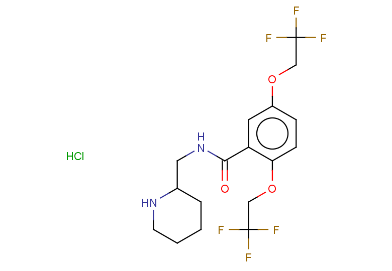 N-[(piperidin-2-yl)methyl]-2,5-bis(2,2,2-trifluoroethoxy)benzamide hydrochloride
