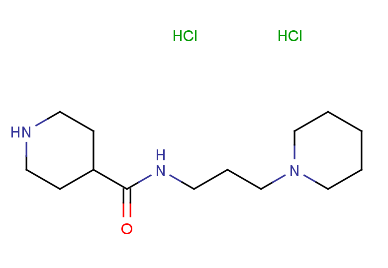 N-[3-(piperidin-1-yl)propyl]piperidine-4-carboxamide dihydrochloride