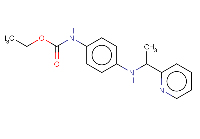 ethyl N-(4-{[1-(pyridin-2-yl)ethyl]amino}phenyl)carbamate