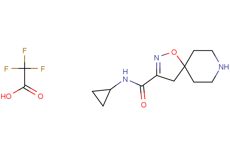 N-cyclopropyl-1-oxa-2,8-diazaspiro[4.5]dec-2-ene-3-carboxamide, trifluoroacetic acid