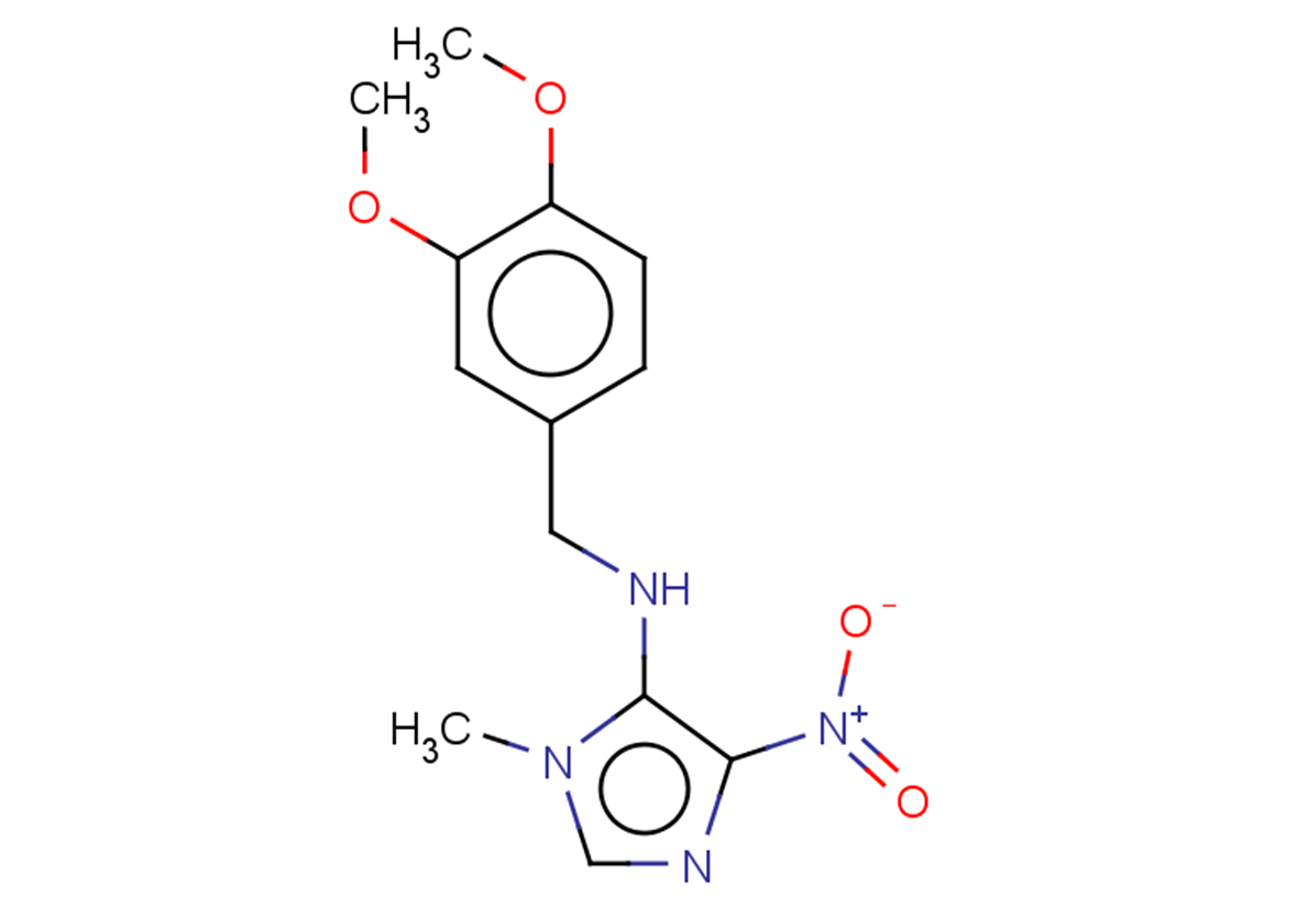 N-[(3,4-dimethoxyphenyl)methyl]-1-methyl-4-nitro-1H-imidazol-5-amine