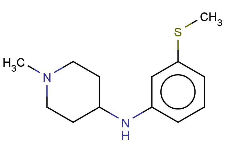1-methyl-N-[3-(methylsulfanyl)phenyl]piperidin-4-amine