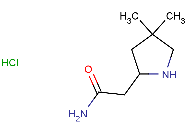 2-(4,4-dimethylpyrrolidin-2-yl)acetamide hydrochloride