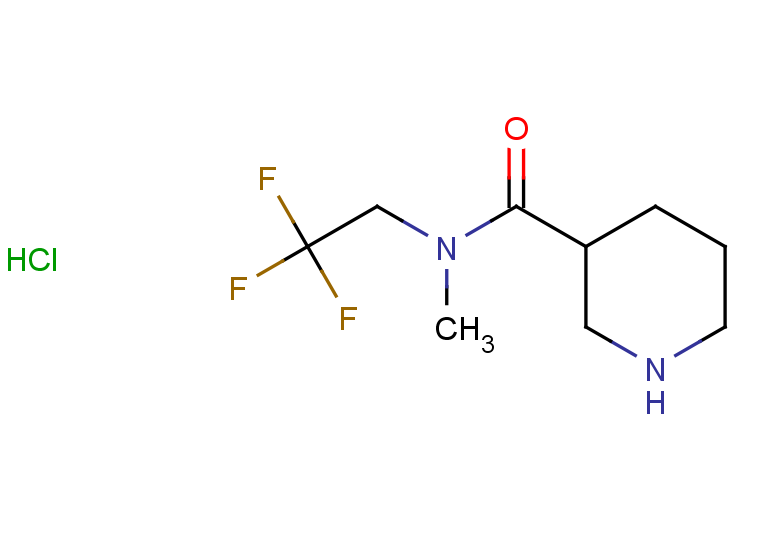 N-methyl-N-(2,2,2-trifluoroethyl)piperidine-3-carboxamide hydrochloride