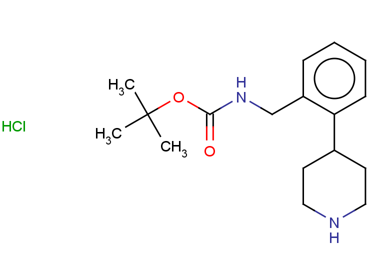 tert-butyl N-{[2-(piperidin-4-yl)phenyl]methyl}carbamate hydrochloride