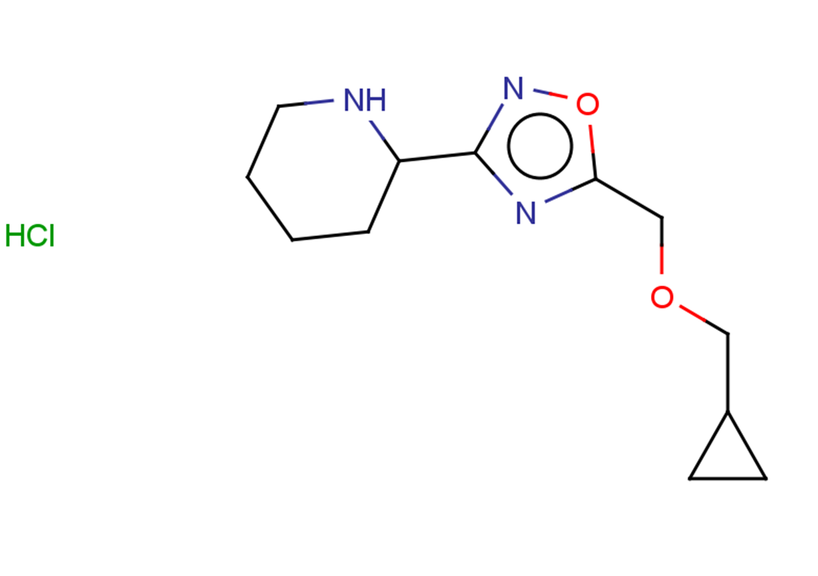 2-{5-[(cyclopropylmethoxy)methyl]-1,2,4-oxadiazol-3-yl}piperidine hydrochloride