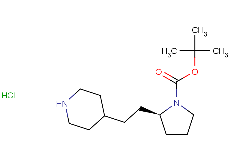 tert-butyl (2R)-2-[2-(piperidin-4-yl)ethyl]pyrrolidine-1-carboxylate hydrochloride