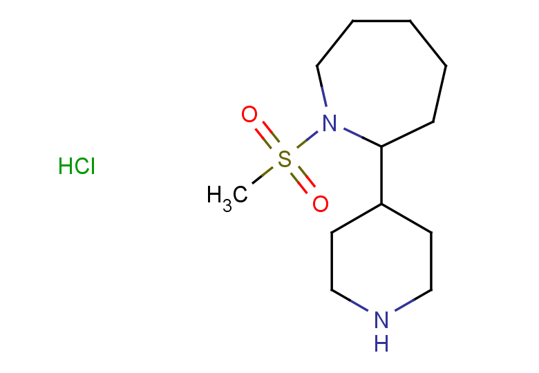 1-methanesulfonyl-2-(piperidin-4-yl)azepane hydrochloride