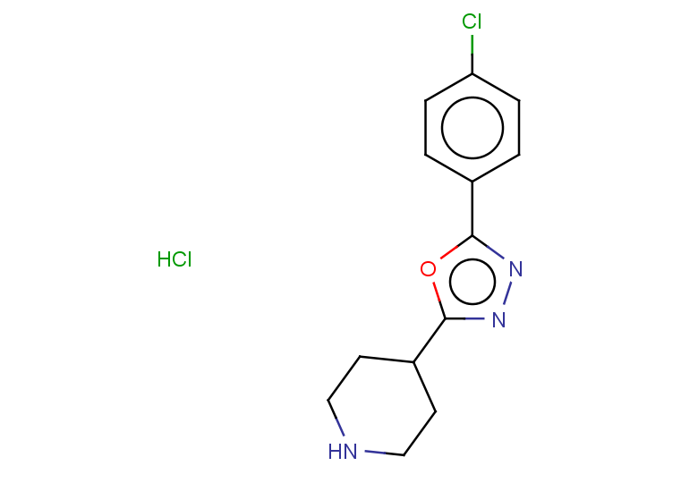 4-[5-(4-chlorophenyl)-1,3,4-oxadiazol-2-yl]piperidine hydrochloride