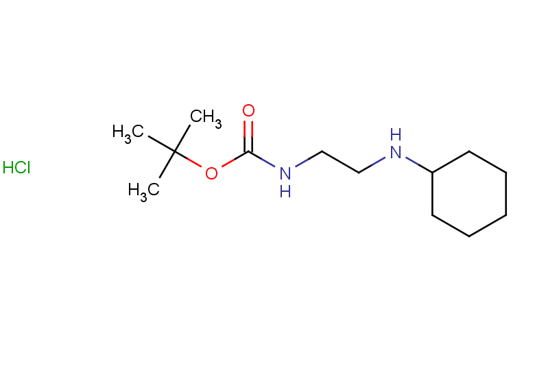 tert-butyl N-[2-(cyclohexylamino)ethyl]carbamate hydrochloride