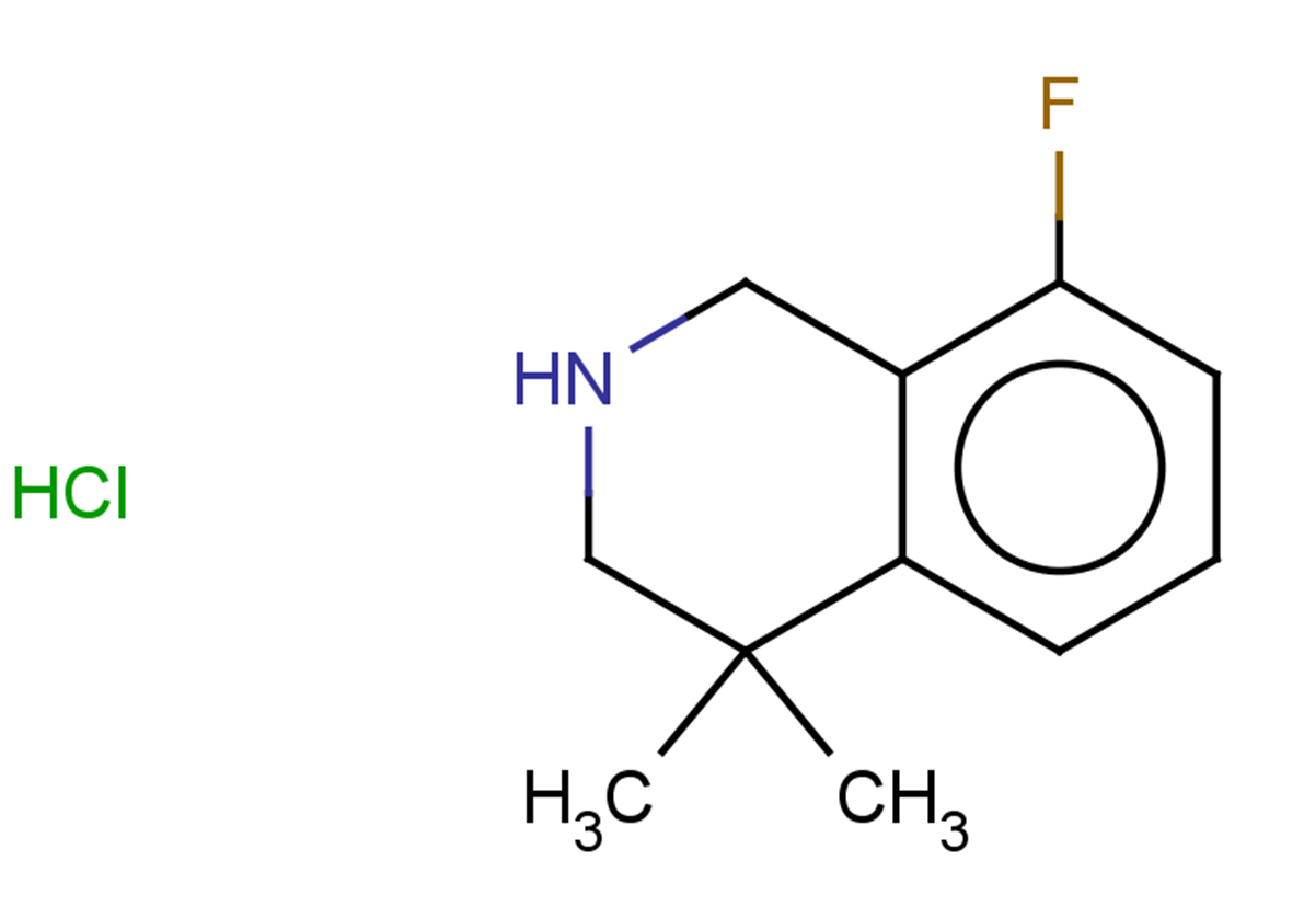 8-fluoro-4,4-dimethyl-1,2,3,4-tetrahydroisoquinoline hydrochloride