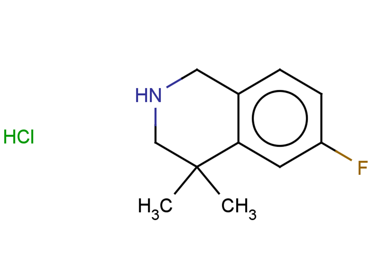 6-fluoro-4,4-dimethyl-1,2,3,4-tetrahydroisoquinoline hydrochloride