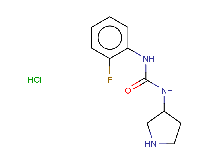 1-(2-fluorophenyl)-3-(pyrrolidin-3-yl)urea hydrochloride