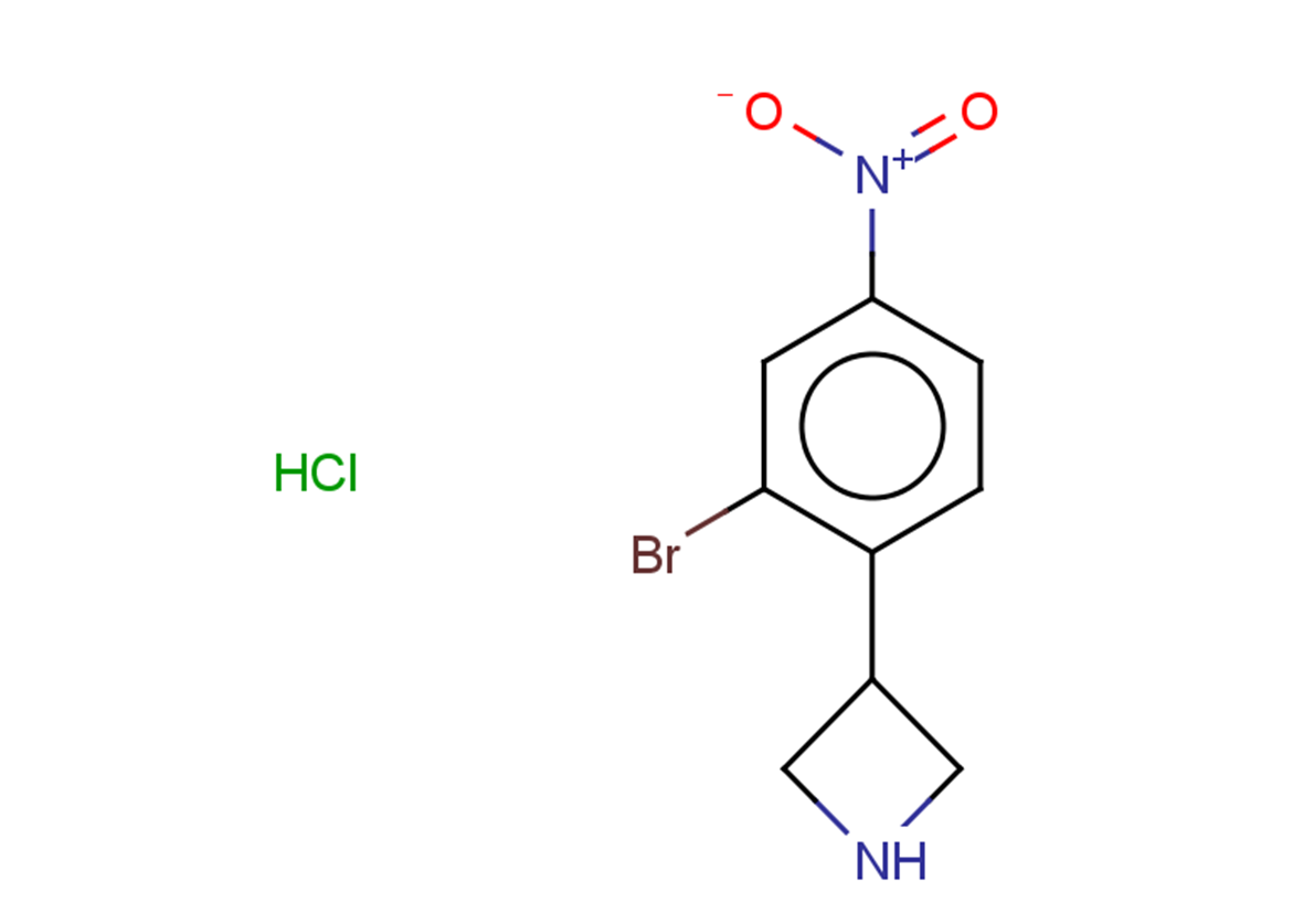 3-(2-bromo-4-nitrophenyl)azetidine hydrochloride