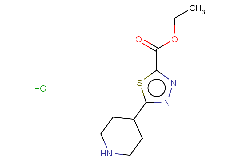 ethyl 5-(piperidin-4-yl)-1,3,4-thiadiazole-2-carboxylate hydrochloride