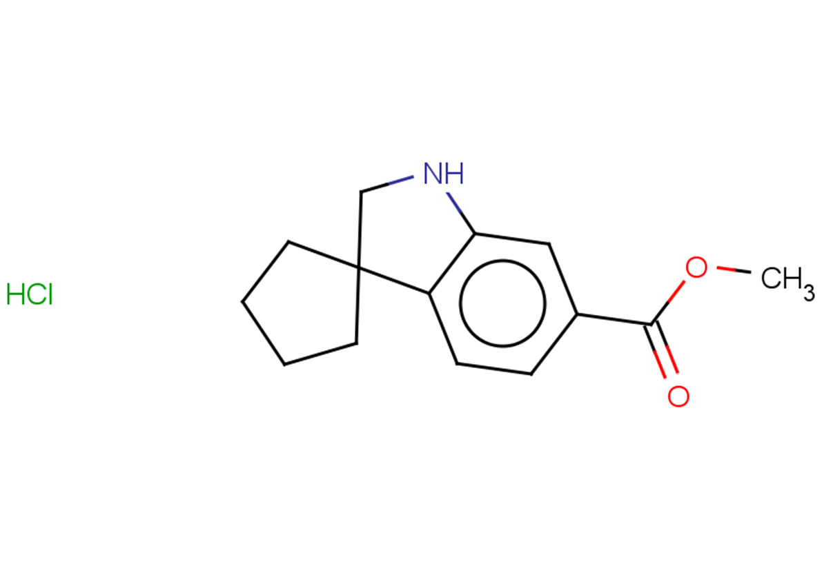 methyl 1',2'-dihydrospiro[cyclopentane-1,3'-indole]-6'-carboxylate hydrochloride