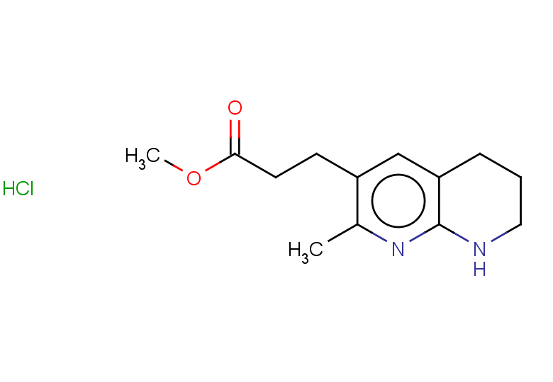 methyl 3-(2-methyl-5,6,7,8-tetrahydro-1,8-naphthyridin-3-yl)propanoate hydrochloride