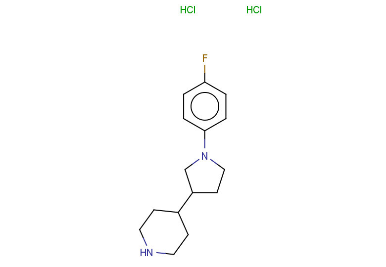 4-[1-(4-fluorophenyl)pyrrolidin-3-yl]piperidine dihydrochloride