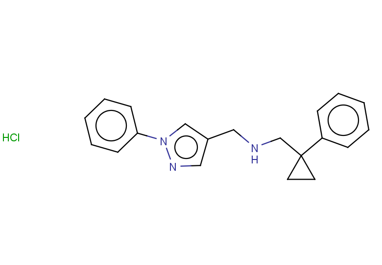 [(1-phenyl-1H-pyrazol-4-yl)methyl][(1-phenylcyclopropyl)methyl]amine hydrochloride