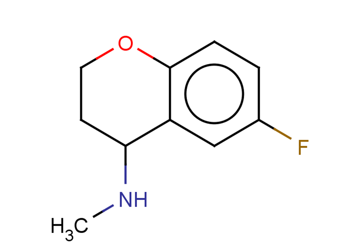 6-fluoro-N-methyl-3,4-dihydro-2H-1-benzopyran-4-amine
