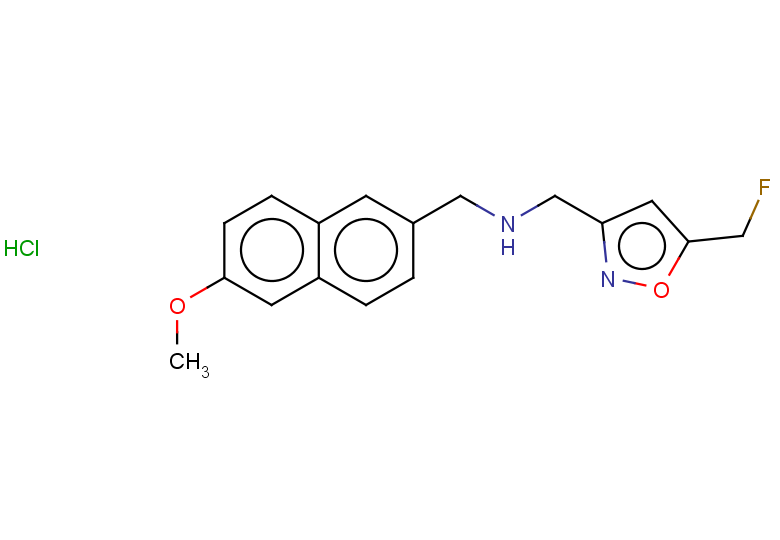 {[5-(fluoromethyl)-1,2-oxazol-3-yl]methyl}[(6-methoxynaphthalen-2-yl)methyl]amine hydrochloride