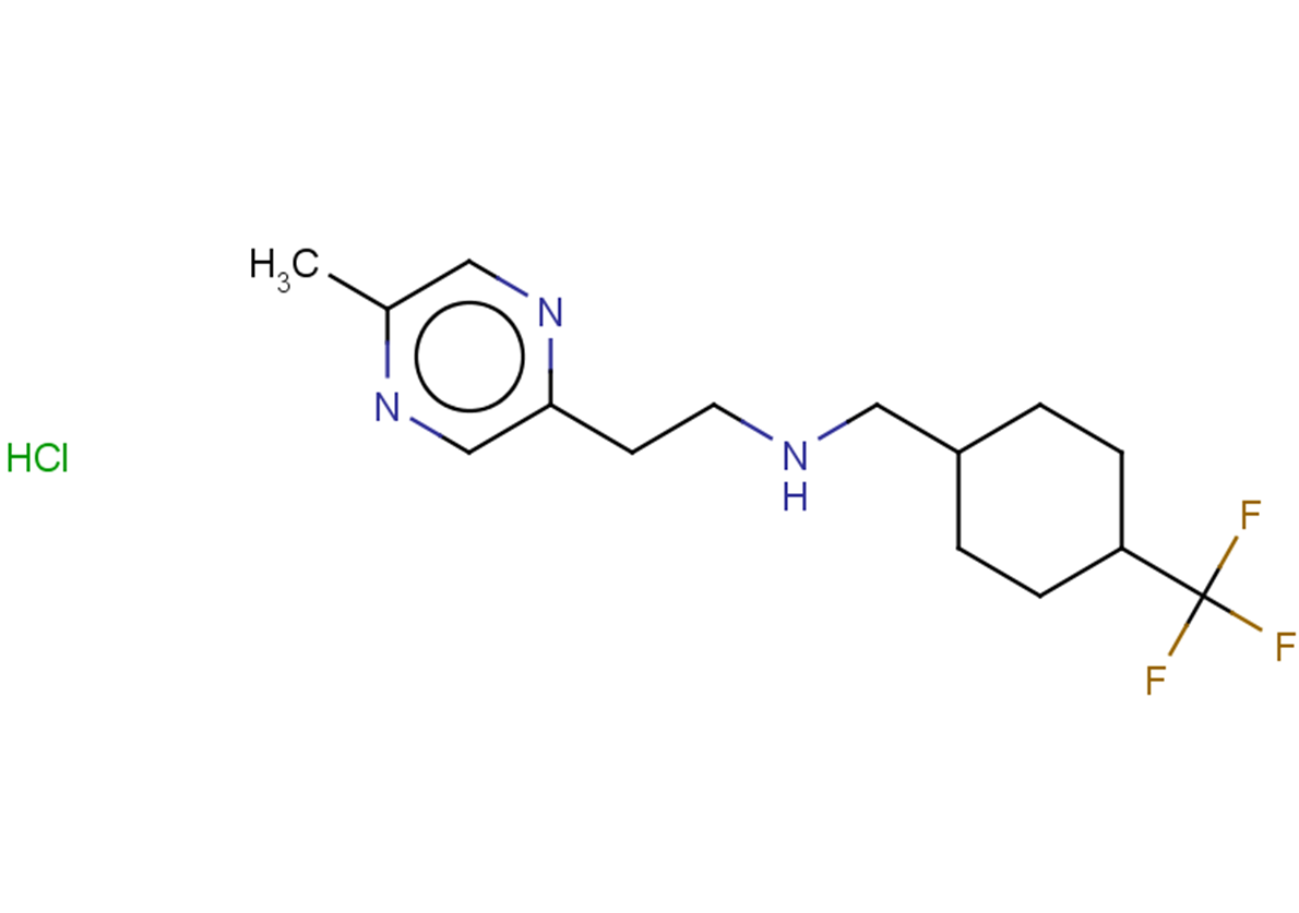 [2-(5-methylpyrazin-2-yl)ethyl]({[4-(trifluoromethyl)cyclohexyl]methyl})amine hydrochloride, Mixture of diastereomers