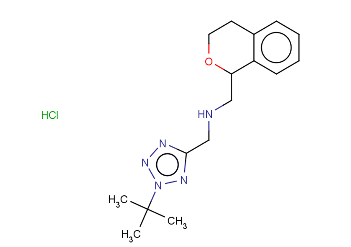 [(2-tert-butyl-2H-1,2,3,4-tetrazol-5-yl)methyl][(3,4-dihydro-1H-2-benzopyran-1-yl)methyl]amine hydrochloride
