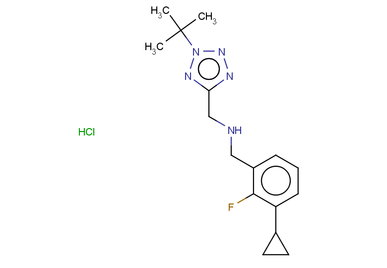 [(2-tert-butyl-2H-1,2,3,4-tetrazol-5-yl)methyl][(3-cyclopropyl-2-fluorophenyl)methyl]amine hydrochloride