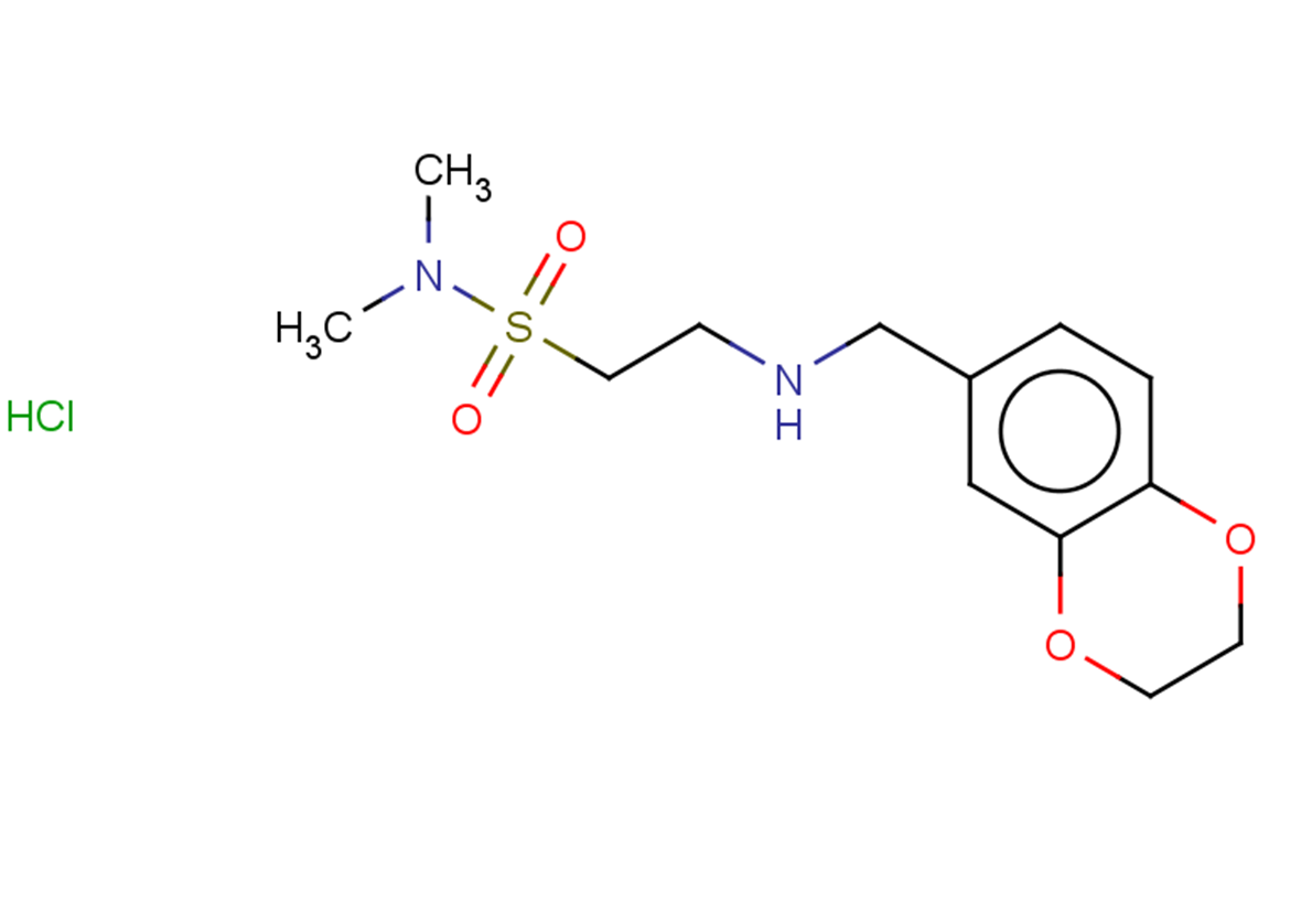 2-{[(2,3-dihydro-1,4-benzodioxin-6-yl)methyl]amino}-N,N-dimethylethane-1-sulfonamide hydrochloride