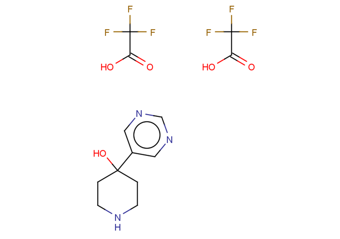 4-(pyrimidin-5-yl)piperidin-4-ol, bis(trifluoroacetic acid)
