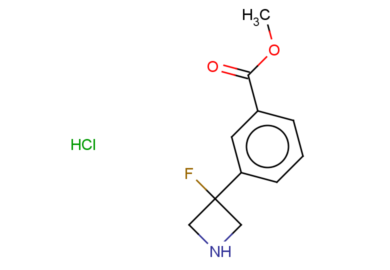 methyl 3-(3-fluoroazetidin-3-yl)benzoate hydrochloride