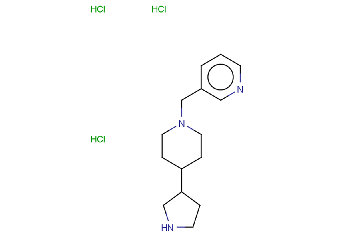 3-{[4-(pyrrolidin-3-yl)piperidin-1-yl]methyl}pyridine trihydrochloride