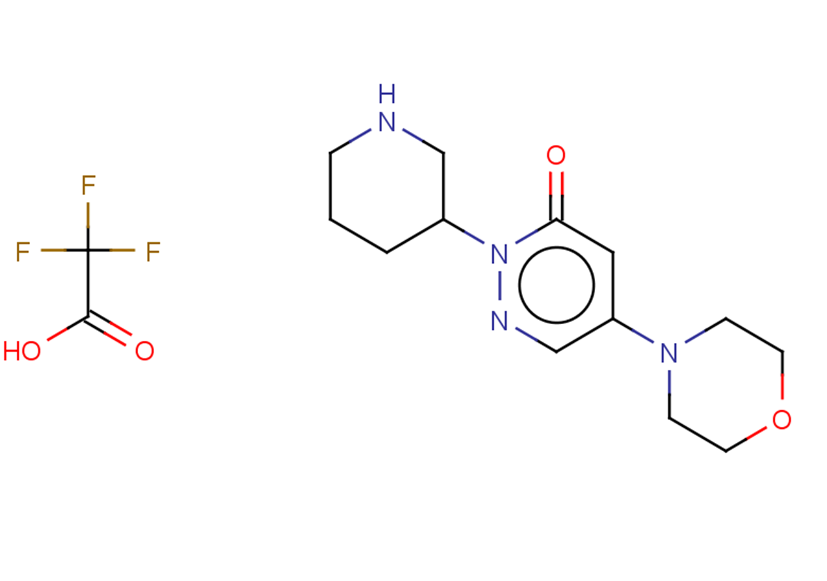 5-(morpholin-4-yl)-2-(piperidin-3-yl)-2,3-dihydropyridazin-3-one, trifluoroacetic acid