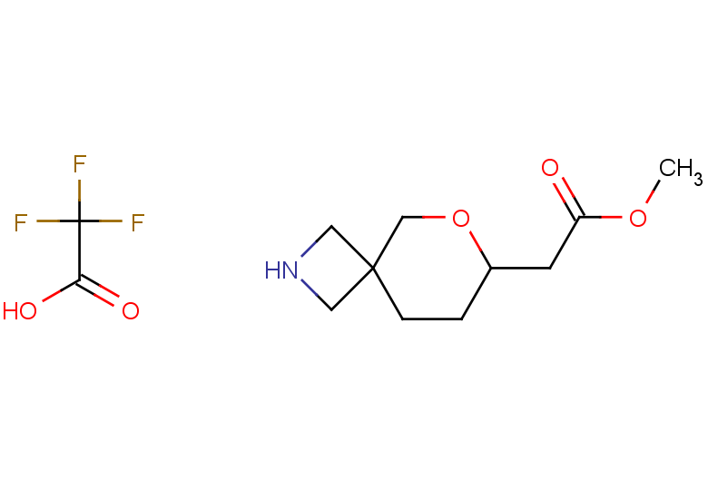 methyl 2-{6-oxa-2-azaspiro[3.5]nonan-7-yl}acetate, trifluoroacetic acid