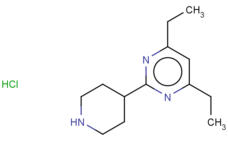 4,6-diethyl-2-(piperidin-4-yl)pyrimidine hydrochloride