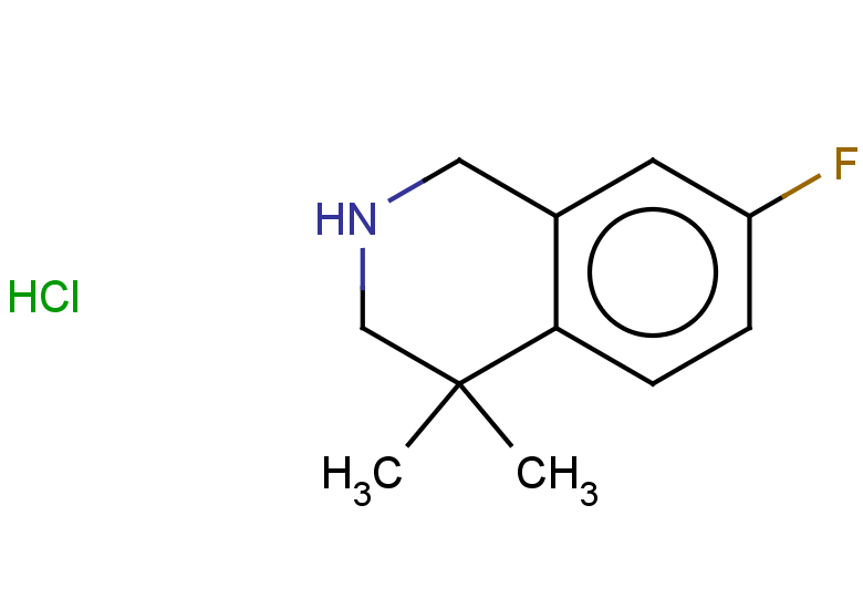 7-fluoro-4,4-dimethyl-1,2,3,4-tetrahydroisoquinoline hydrochloride