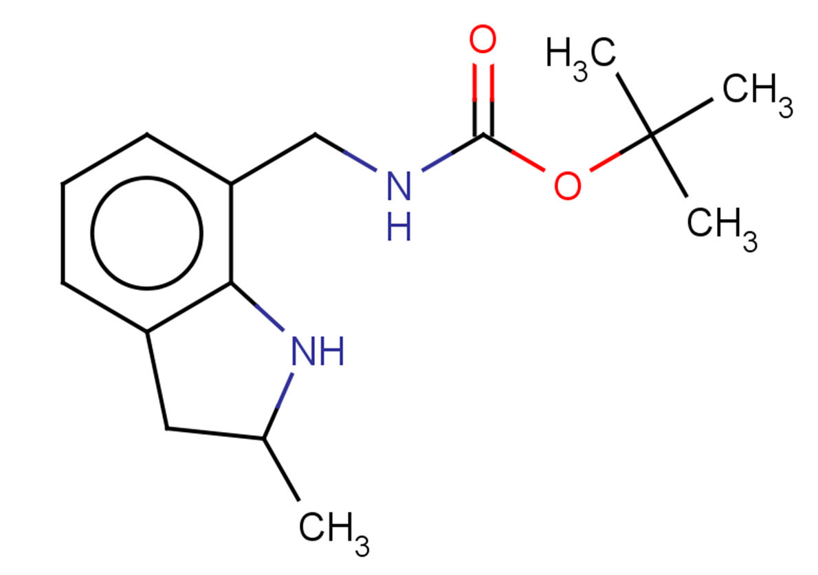 tert-butyl N-[(2-methyl-2,3-dihydro-1H-indol-7-yl)methyl]carbamate