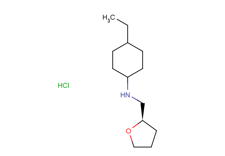 4-ethyl-N-{[(2R)-oxolan-2-yl]methyl}cyclohexan-1-amine hydrochloride