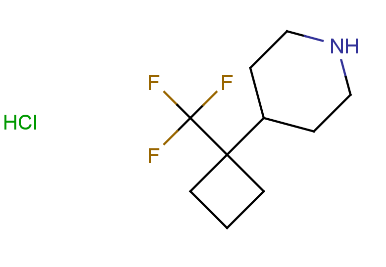 4-[1-(trifluoromethyl)cyclobutyl]piperidine hydrochloride