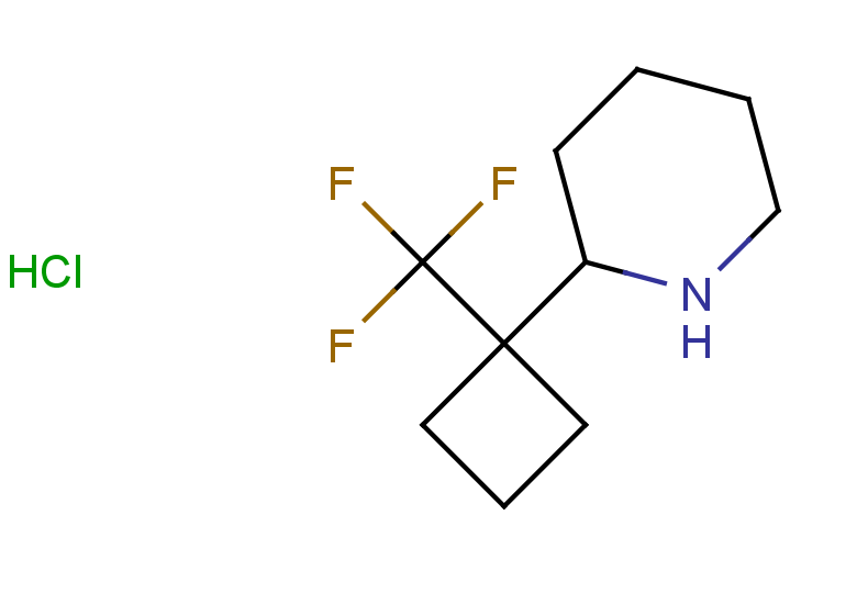 2-[1-(trifluoromethyl)cyclobutyl]piperidine hydrochloride