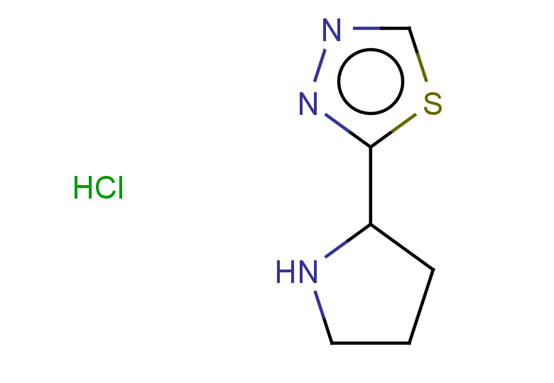 2-(pyrrolidin-2-yl)-1,3,4-thiadiazole hydrochloride